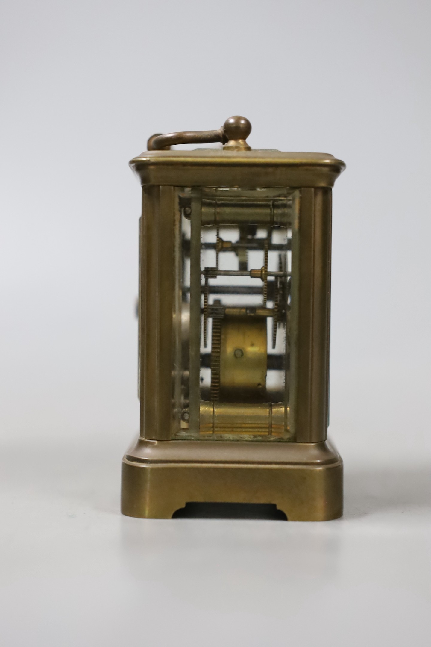 Miniature brass cased carriage clock